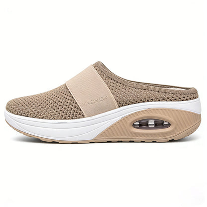 🔥 LAST DAY SALE-80%✨ BQODQO® Diabetic Air-Cushion Slip-On Walking Shoes, Orthopedic Diabetic Slippers, with Arch-Support for Women