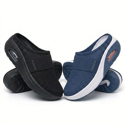 🇬🇧 LAST DAY SALE-80% OFF ✨ BQODQO® Diabetic Air-Cushion Slip-On Walking Shoes, Orthopedic Diabetic Slippers, with Arch-Support