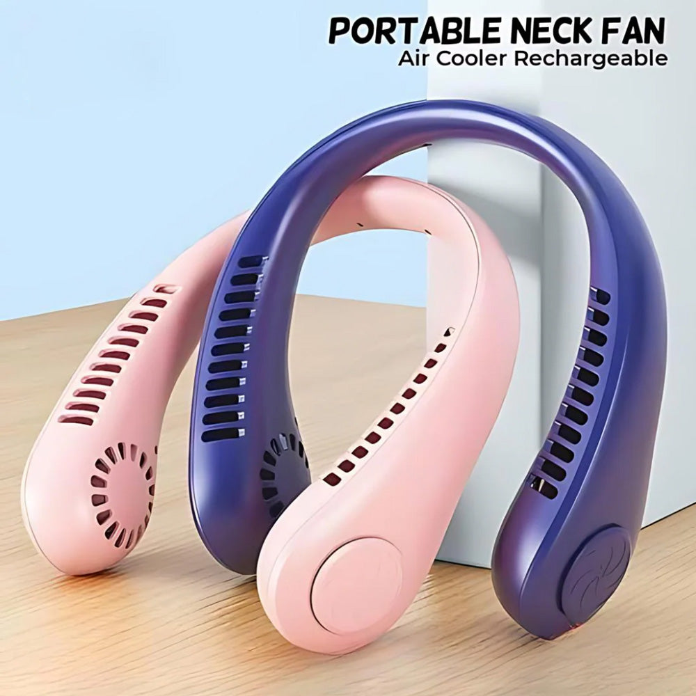 Portable Bladeless Hanging Neck Fan - 3-Second Instant Cooling