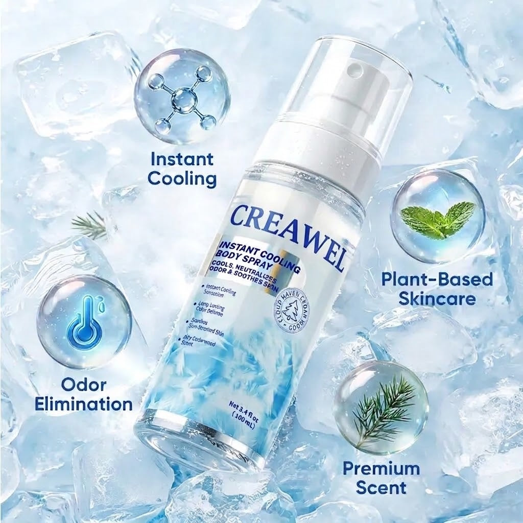 🏆 2026 Summer Essential ❄️ Whole Body Cooling Spray for Sweat & Odour Control