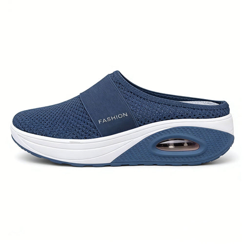 🔥 LAST DAY SALE-80%✨ BQODQO® Diabetic Air-Cushion Slip-On Walking Shoes, Orthopedic Diabetic Slippers, with Arch-Support for Women