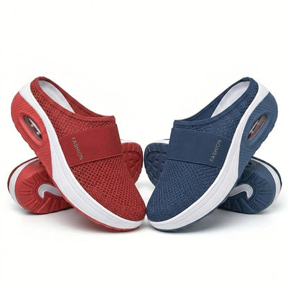 🇬🇧 LAST DAY SALE-80% OFF ✨ BQODQO® Diabetic Air-Cushion Slip-On Walking Shoes, Orthopedic Diabetic Slippers, with Arch-Support