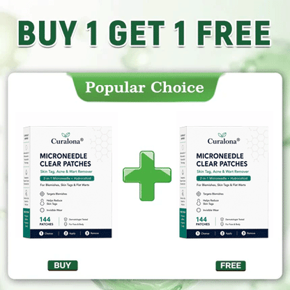 🔥 LAST DAY SALE-80% OFF ✨Curalona®2-in-1 Microneedle & Hydrocolloid Patch🍀| Removes Raised Moles, Acne, Flat Warts & Skin Tags | Helps Improve Wrinkles, Scars & Blemishes | Invisible Patches for Face & Body