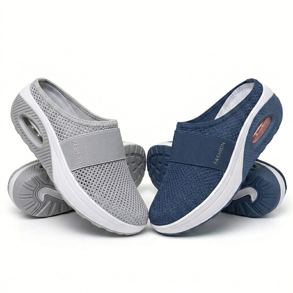 🇬🇧 LAST DAY SALE-80% OFF ✨ BQODQO® Diabetic Air-Cushion Slip-On Walking Shoes, Orthopedic Diabetic Slippers, with Arch-Support