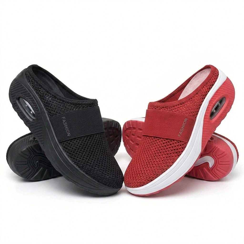 🇬🇧 LAST DAY SALE-80% OFF ✨ BQODQO® Diabetic Air-Cushion Slip-On Walking Shoes, Orthopedic Diabetic Slippers, with Arch-Support