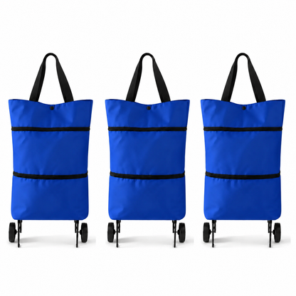 🛒 Foldable Shopping Trolley – Practical Rolling Shopping Bag for Everyday Use