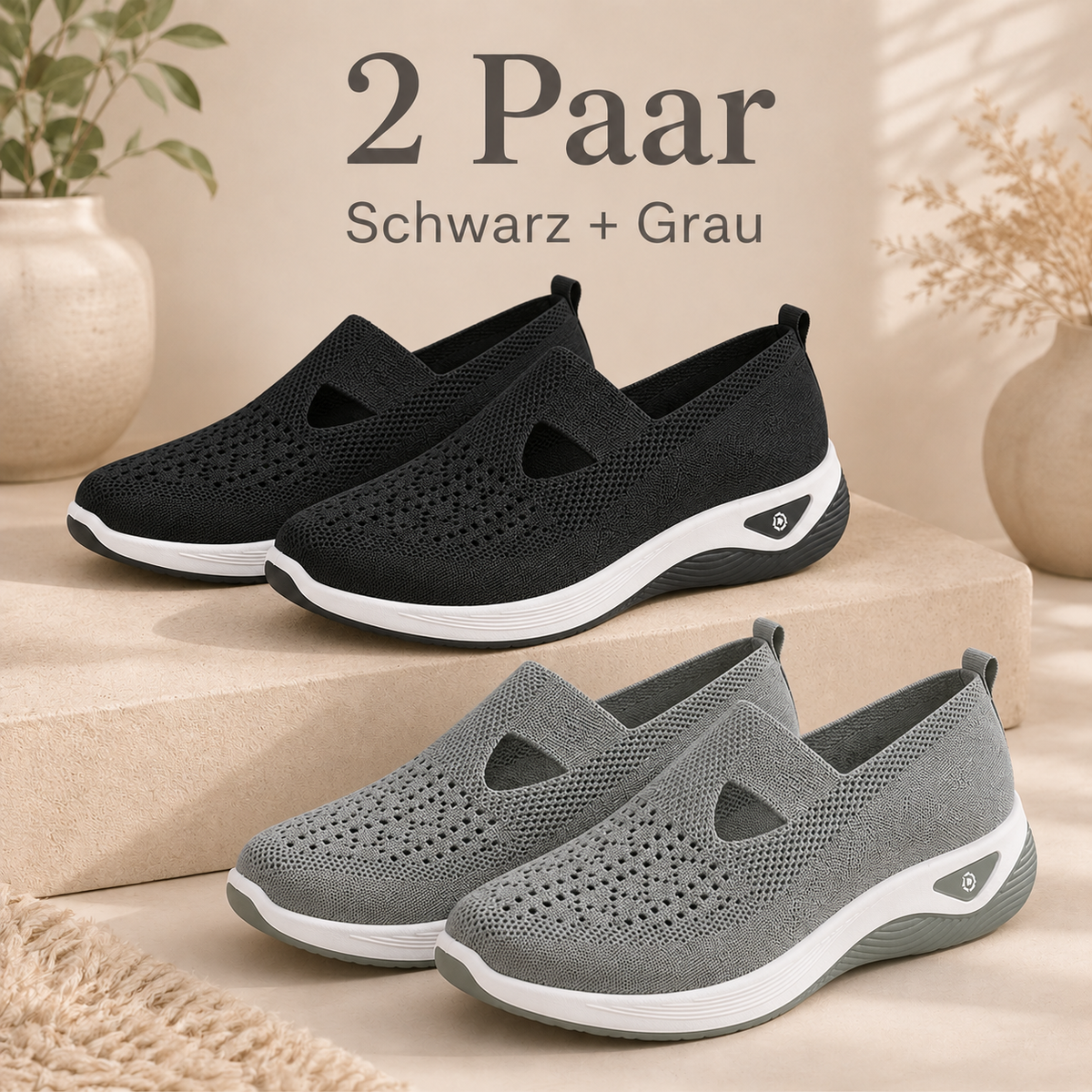 🔥 Breathable Slip-On Comfort Shoes for Women – Lightweight & Easy to Wear 👟