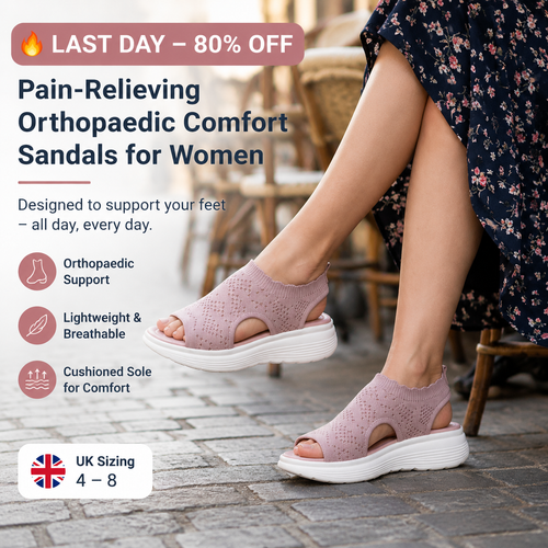 🔥 LAST DAY – 80% OFF ✨ Comfortable Orthopaedic Sandals Designed to Support Tired Feet