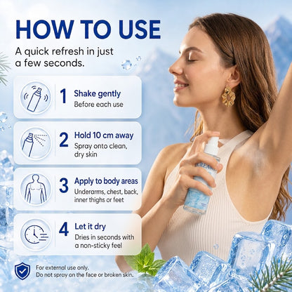 🏆 2026 Summer Essential ❄️ Whole Body Cooling Spray for Sweat & Odour Control