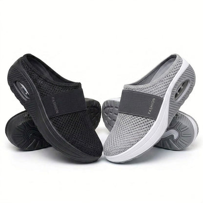 🇬🇧 LAST DAY SALE-80% OFF ✨ BQODQO® Diabetic Air-Cushion Slip-On Walking Shoes, Orthopedic Diabetic Slippers, with Arch-Support