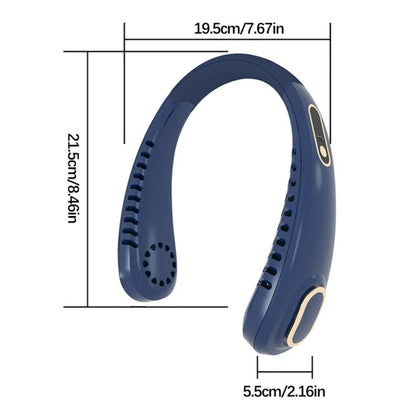 Portable Bladeless Hanging Neck Fan - 3-Second Instant Cooling
