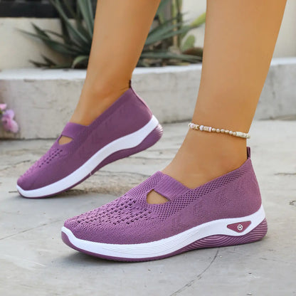 🔥 Breathable Slip-On Comfort Shoes for Women – Lightweight & Easy to Wear 👟