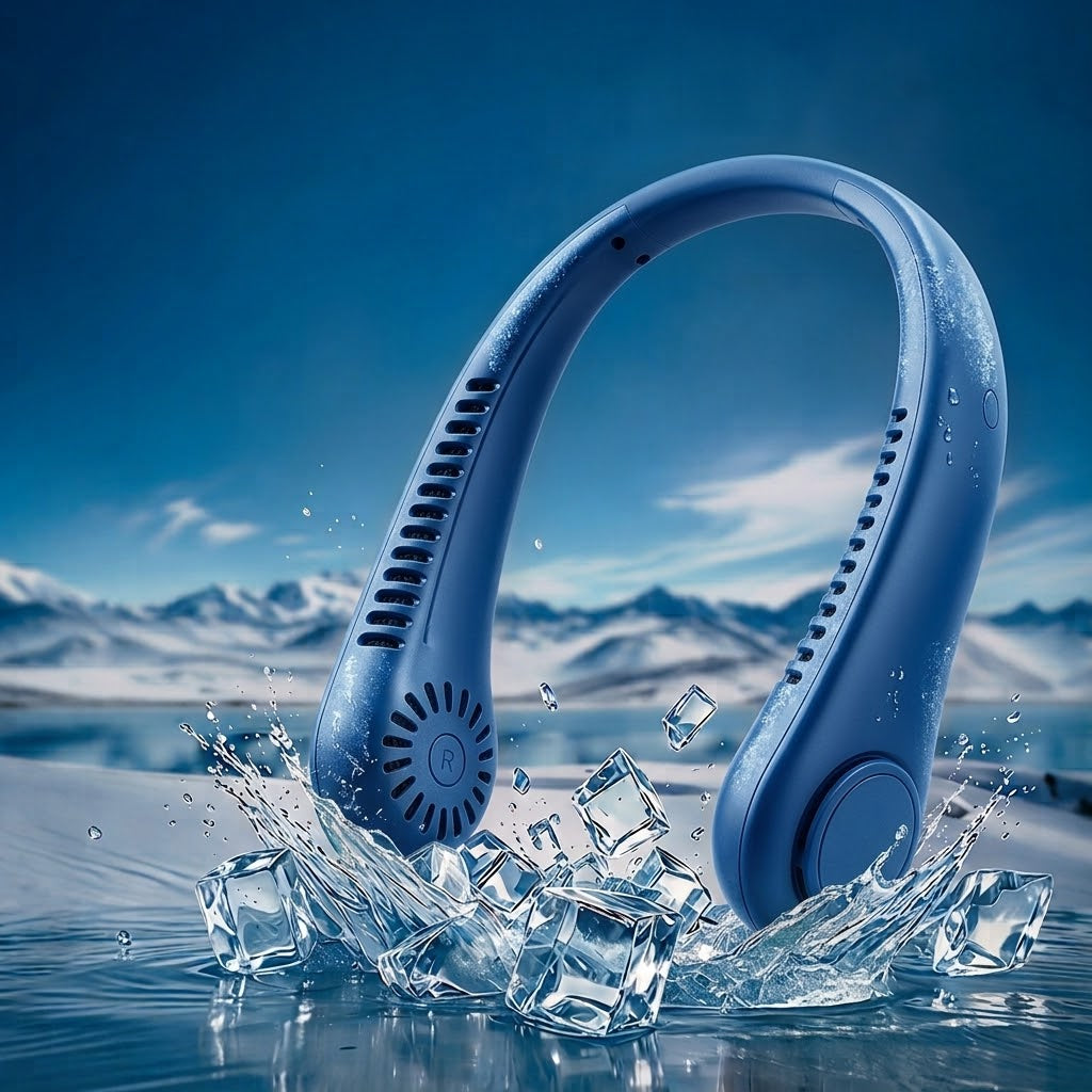 Portable Bladeless Hanging Neck Fan - 3-Second Instant Cooling