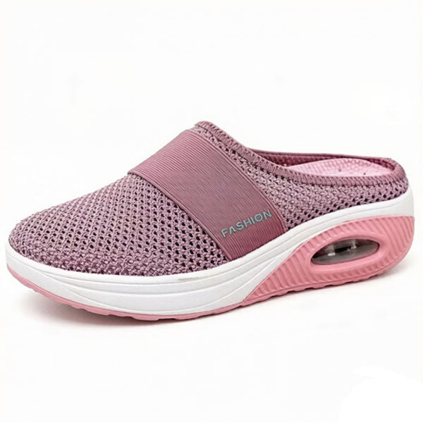 🔥 LAST DAY SALE-80%✨ BQODQO® Diabetic Air-Cushion Slip-On Walking Shoes, Orthopedic Diabetic Slippers, with Arch-Support for Women