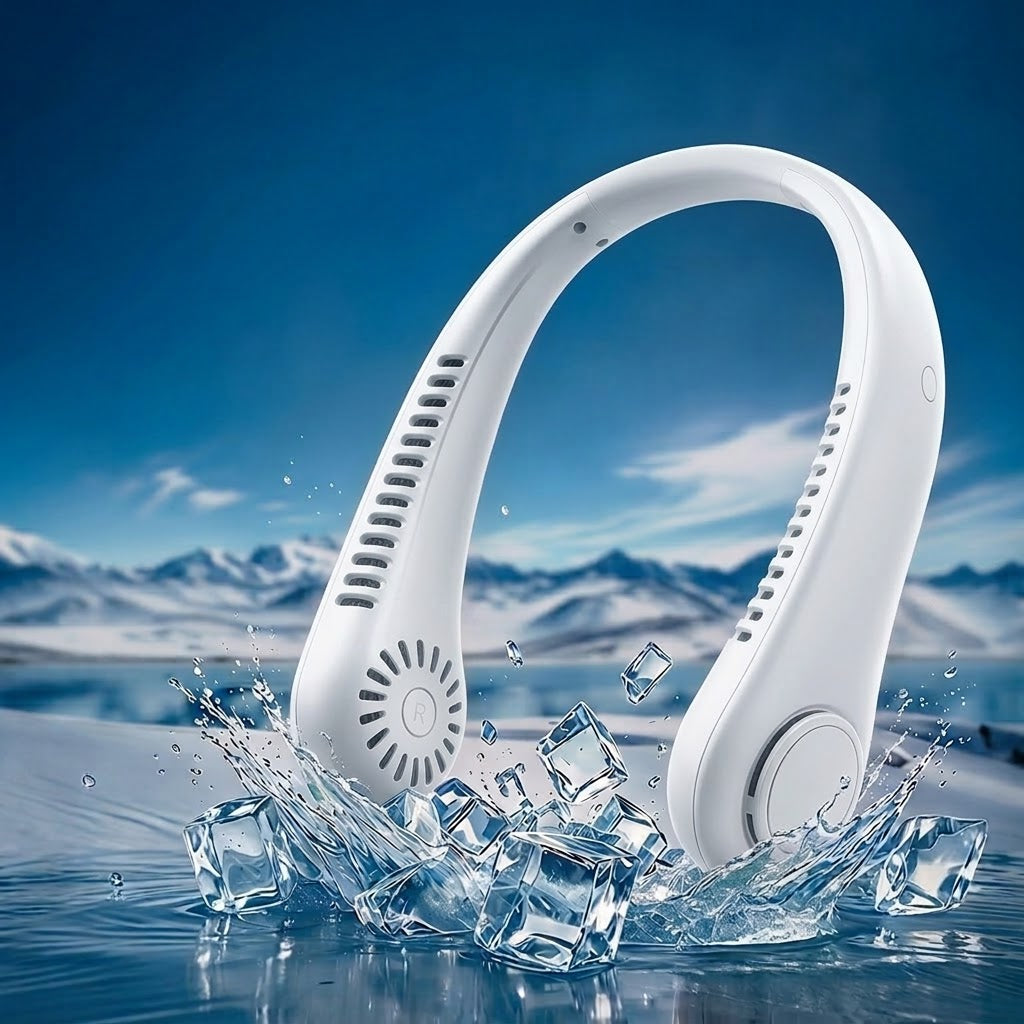 Portable Bladeless Hanging Neck Fan - 3-Second Instant Cooling