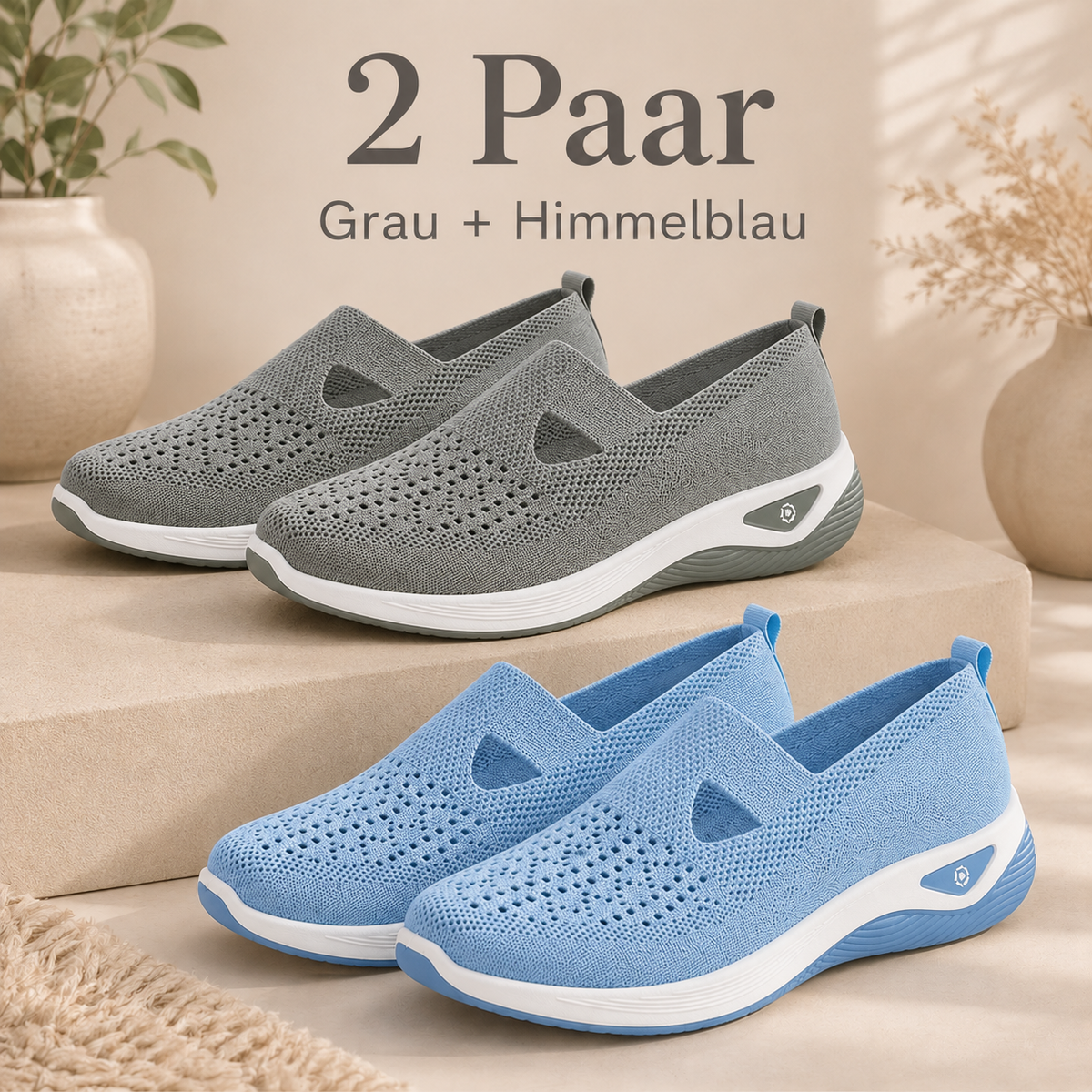 🔥 Breathable Slip-On Comfort Shoes for Women – Lightweight & Easy to Wear 👟
