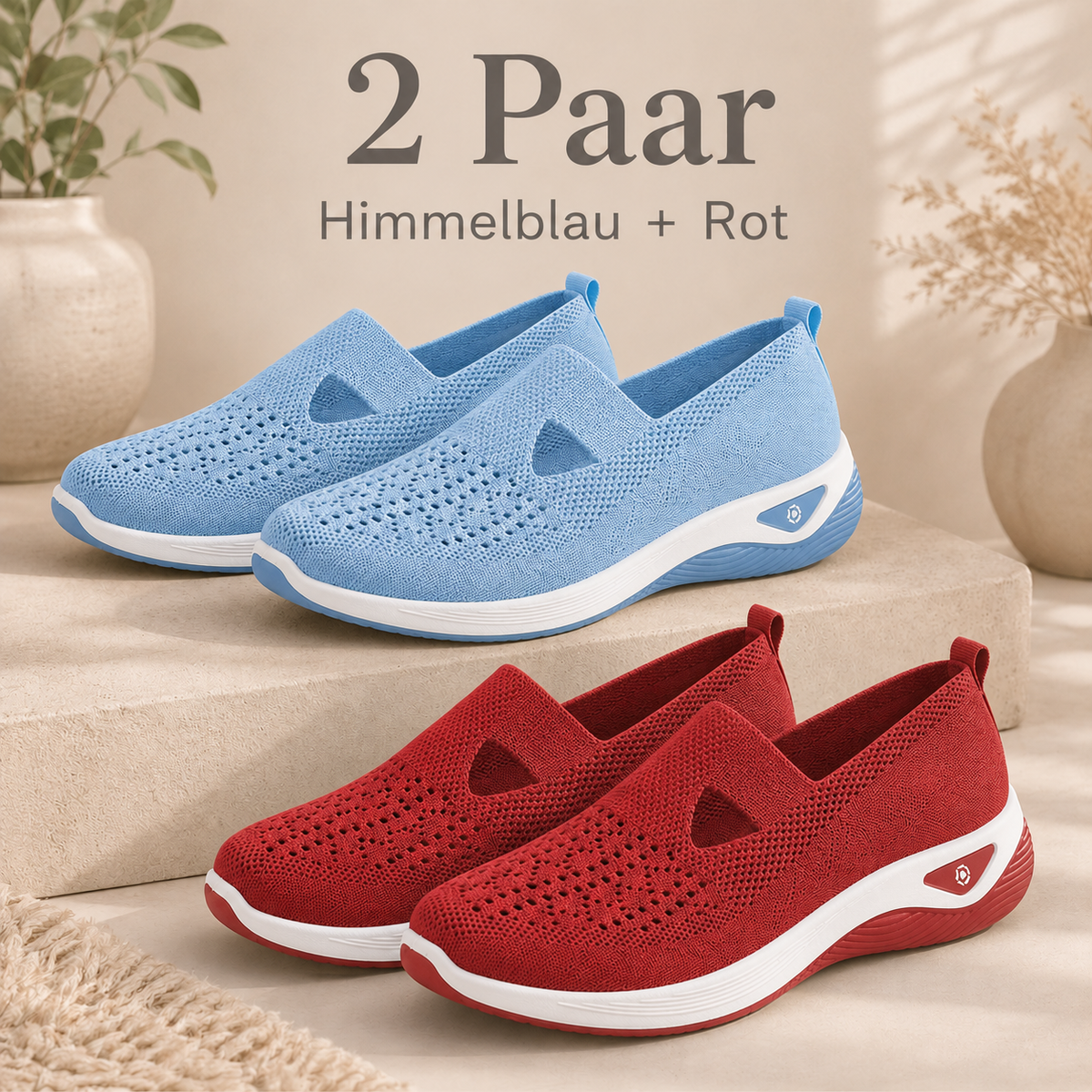 🔥 Breathable Slip-On Comfort Shoes for Women – Lightweight & Easy to Wear 👟