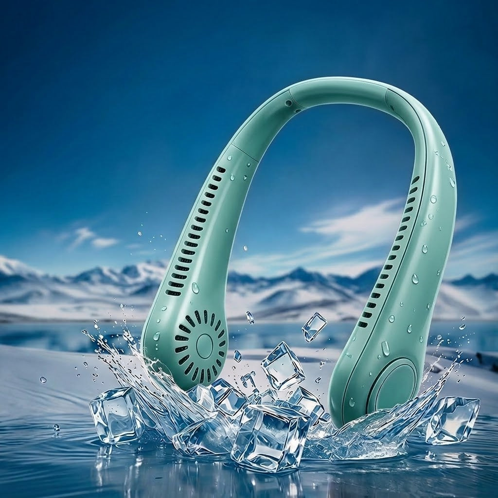 Portable Bladeless Hanging Neck Fan - 3-Second Instant Cooling