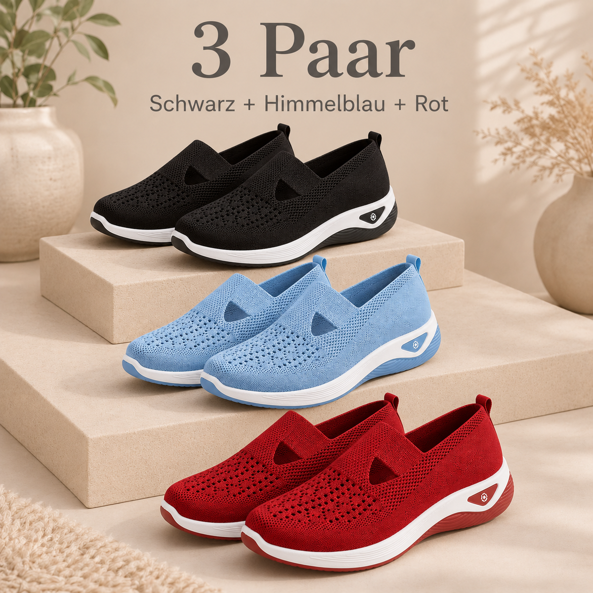 🔥 Breathable Slip-On Comfort Shoes for Women – Lightweight & Easy to Wear 👟