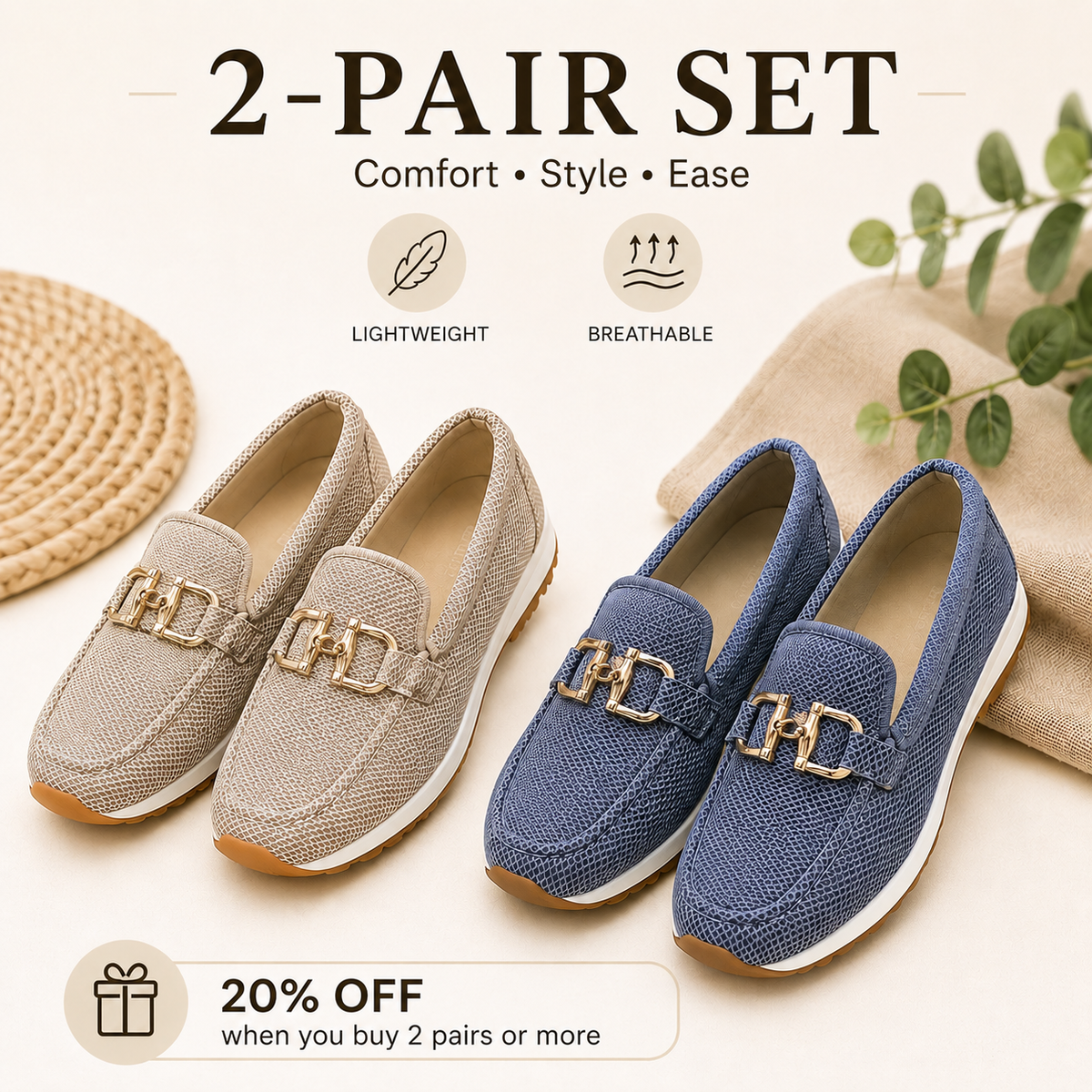 🔥 Bestseller 2026 🏆 Comfortable Loafers with Arch Support 👟 LAST DAY SALE-80% OFF