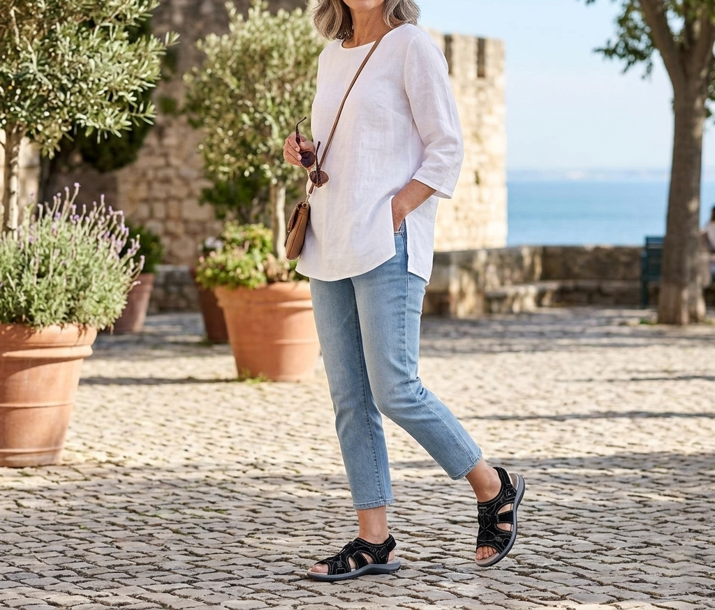 🔥 LAST DAY SALE – 80% OFF ✨ Adjustable Orthopedic Diabetic Sandals for Foot Deformity, Arch Support & All-Day Comfort